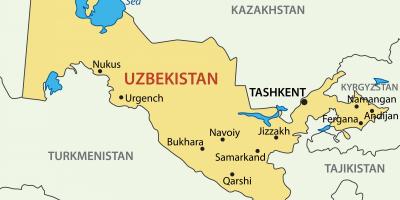 Capital of Uzbekistan map
